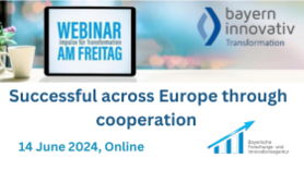 Webinar on Friday - Successful across Europe through cooperation
