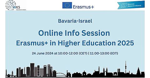 Bavaria-Israel Online Info Session on Erasmus+ in Higher Education 2025