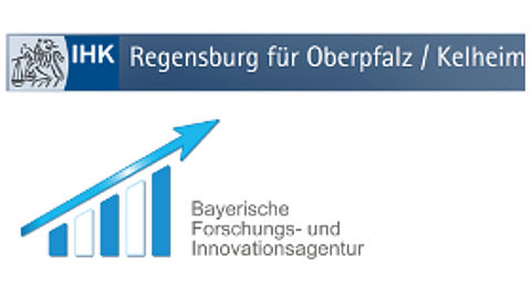 Logo IHK Regensburg und Bayerische Forschungs- und Innovationsagentur