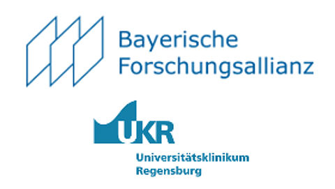 Logo Bayerische Forschungsallianz und Universitätsklinikum Regensburg