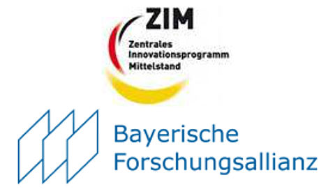 Logo Zentrales Innovationsprogramm Mittelstand und Bayerische Forschungsallianz