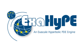 Logo of the european research project "ExaHyPE"