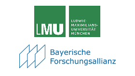 Logos of the Ludwig-Maximilans-University in Munich and the Bavarian research alliance